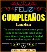 GIF Frases de Cumpleaños Lauriza